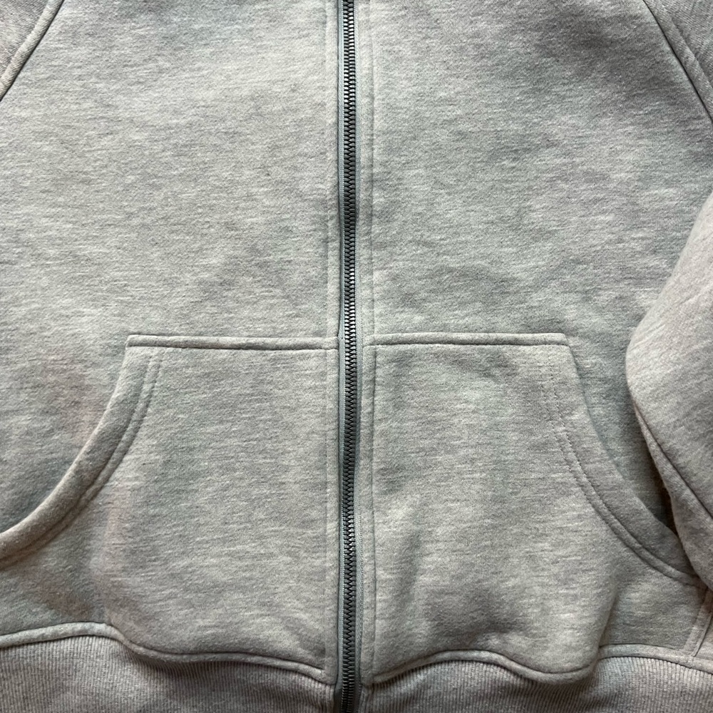 Automet Cropped Full Zip Gray Hoodie Size Medium - Picture 4 of 7